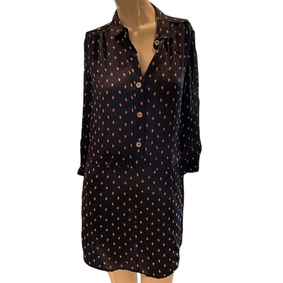 Juicy Couture 100% Silk Shirt Dress – Size Small - Picture 2 of 7